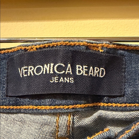 Women’s Veronica Beard Carly Kick Flare High Rise Jeans Wash Bright Blue - Picture 5 of 9